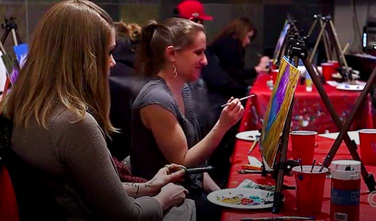 Puff Pass and Paint cannabis friendly art class