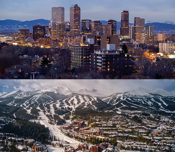 Denver City and Ski Mountains winter 420 friendly events and classes